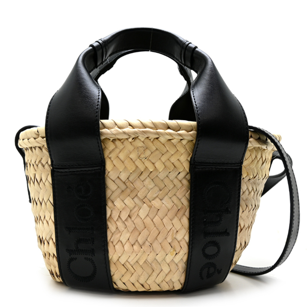 Chloé Chloe Sense Small Basket Women's Handbag CHC23SS304J66001 Raffia Natura...